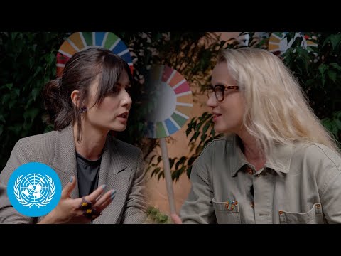 Nathalia Arcuri meets Alice Aedy | Creator Studio at the SDG Pavilion | United Nations