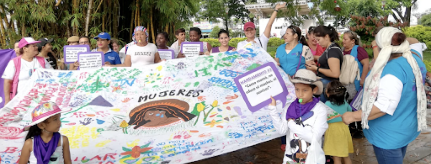 First demonstration on gender-based violence organised by the students