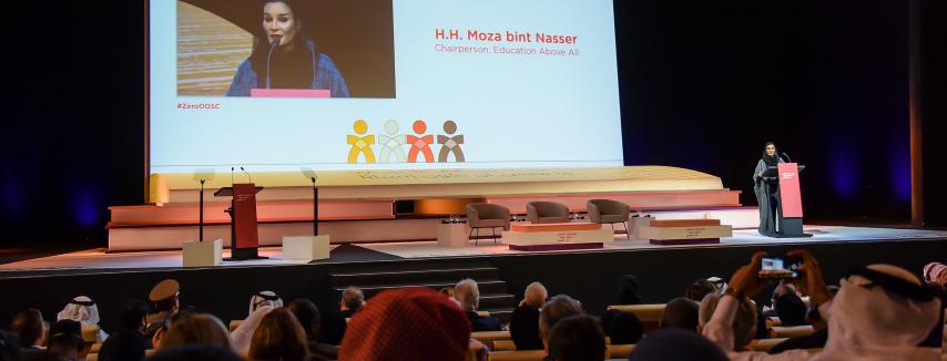 Her Highness Sheikha Moza bint Nasser addressed the World Innovation Summit on Education