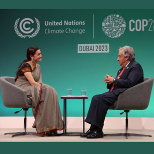 SG and Dia Mirza interview at COP28